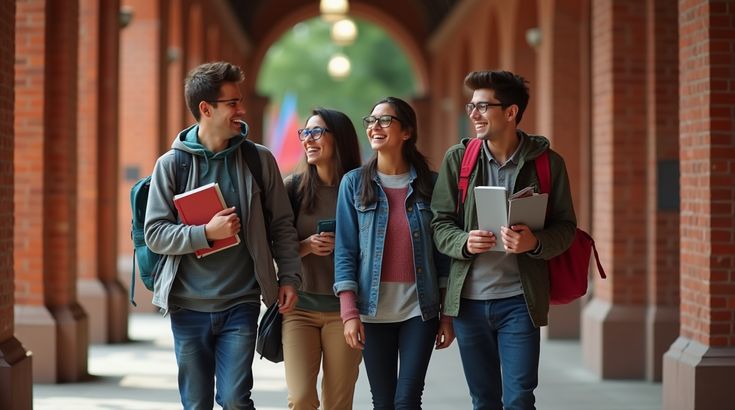 Students celebrating success